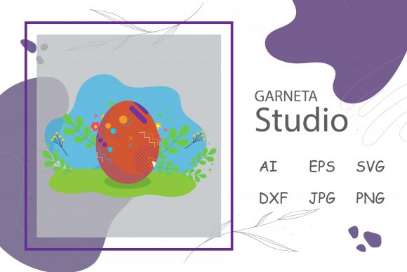 Easter Egg Floral Background Cloud - A Versatile Graphic Freebie