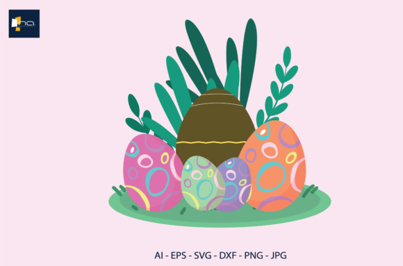 Easter Egg Floral Graphics for Illustrations