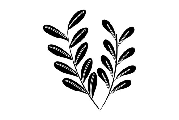 Floral Leaf Silhouette Graphics & Illustrations Review