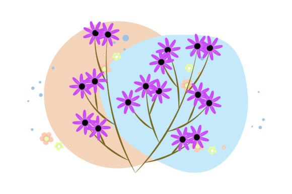 Floral Simple Pattern Abstract Style Graphics & Illustrations Review