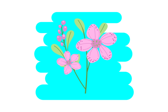 Floral Simple Spring Cute Clipart for Graphics and Illustrations