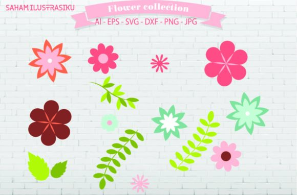 Flower Floral Collection Retro Graphics