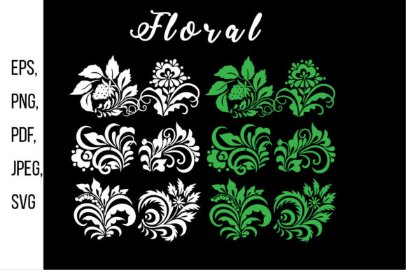 Hand Drawn Floral Wreath Illustration for Graphics and Design Projects
