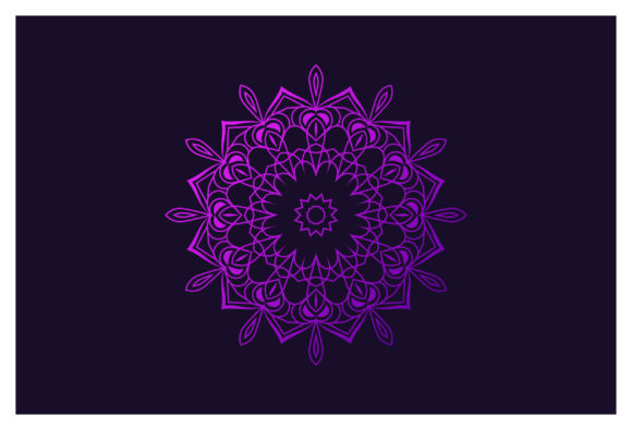 Laser Cutting Mandala Floral Pattern - Elegant Graphics for Handmade Creations
