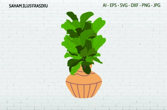 Leaf Plants in Vintage Floral Graphics & Illustrations