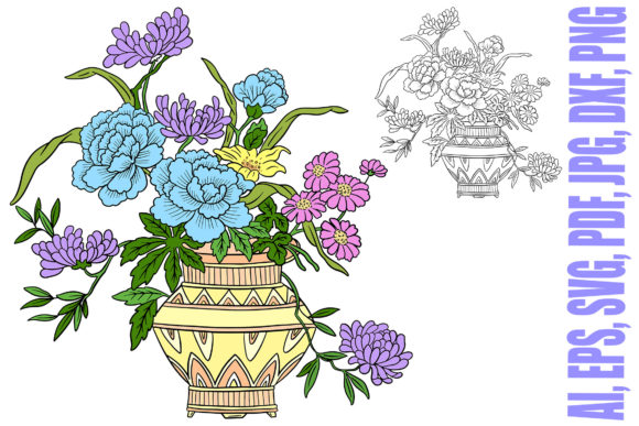 Reviewing Floral Line Art Tattoo Roses Vase Illust
