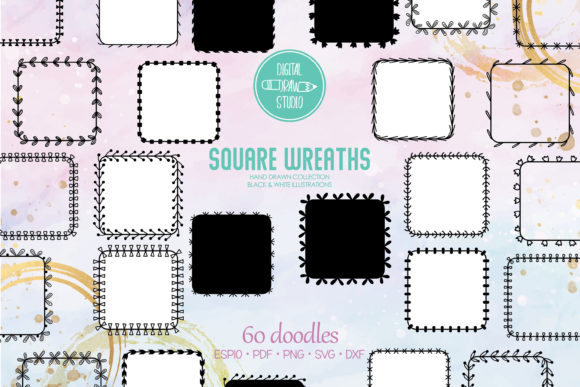 Square Wreaths Floral Borders Review