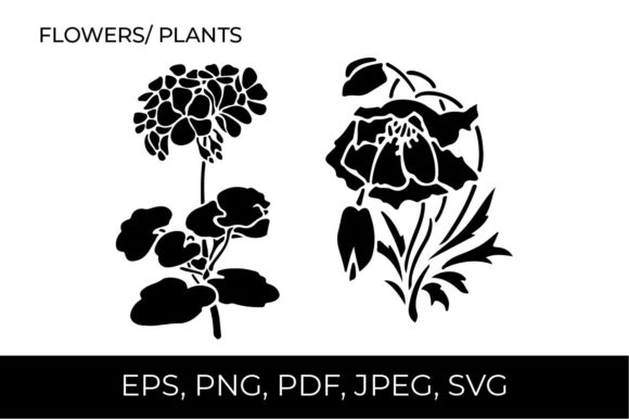Wildflower Cut File for Local Business Branding