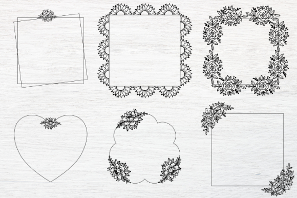 Wreath Floral Graphics for Branding and Design Projects